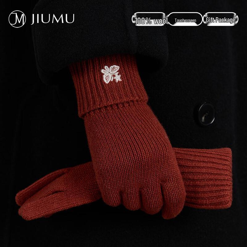 

JIUMU Women s Pure Wool Touchscreen Winter Gloves