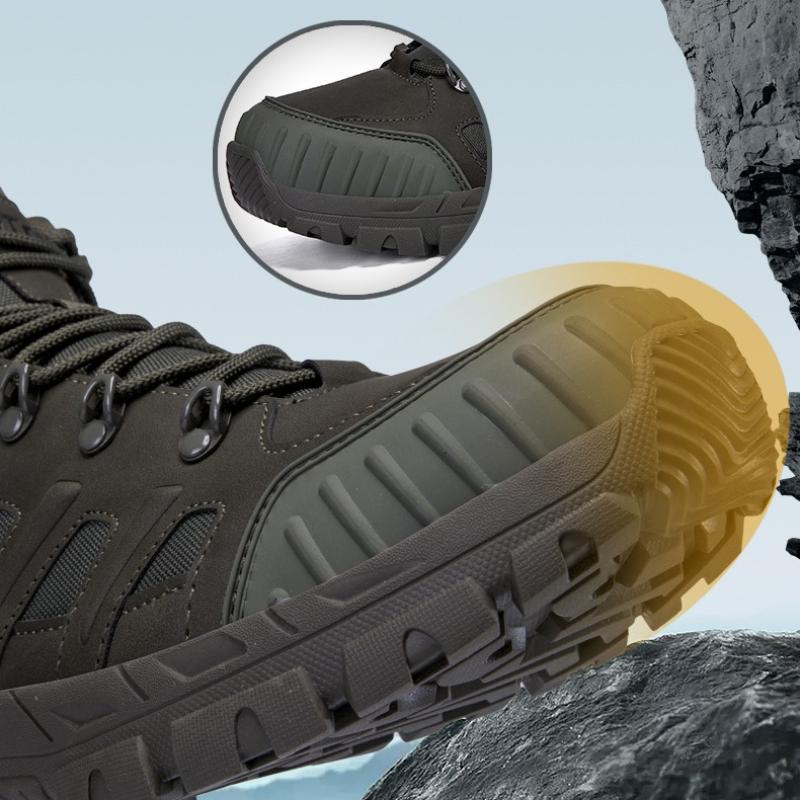 Men's Climbing Shoes Tactical Boots Waterproof Military High Quality Motorcycle Hunting Hiking Shoes Breathable Boots