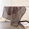 2026 New Vintage Paisley Print Shawl Square Scarf for Women Satin Wraps Neckerchief Female Hair Bands Ribbon Headband Bandana