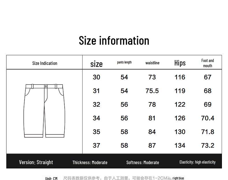 Taipingniao Men's Straight-Leg Four-Way Stretch Cargo Shorts