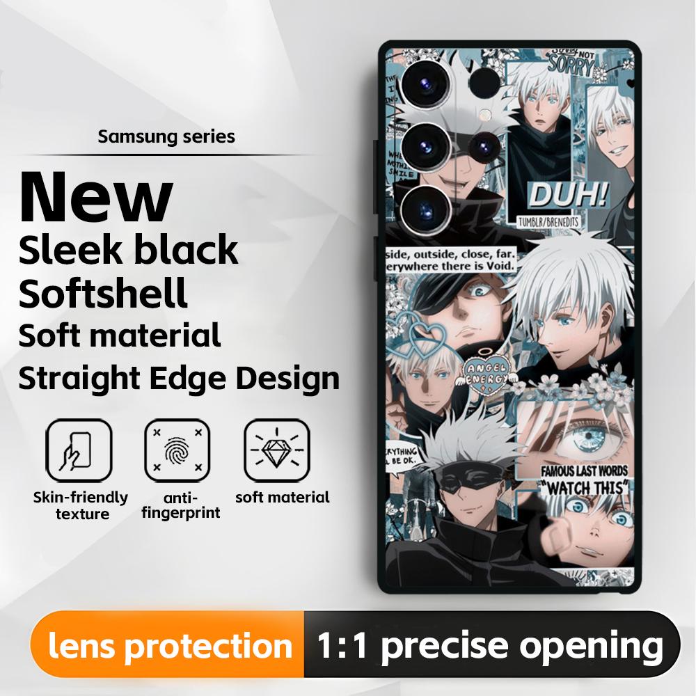Hot Anime Jujutsu kaisen(0) Phone Case For Samsung Galaxy S25 S24 S23 S22 S21 S20 Plus Ultra Note20 Soft Black