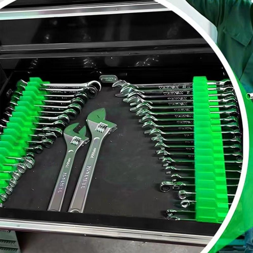 Magnetic Mounting Function Wrench Holder 23 Slot Magnetic Wrench Organizer  Open End Wrenches