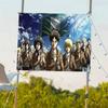 AAttack On Titan Anime Small Size Cheerleading Banner Hand Pulled Flag Outdoor Atmosphere Flags