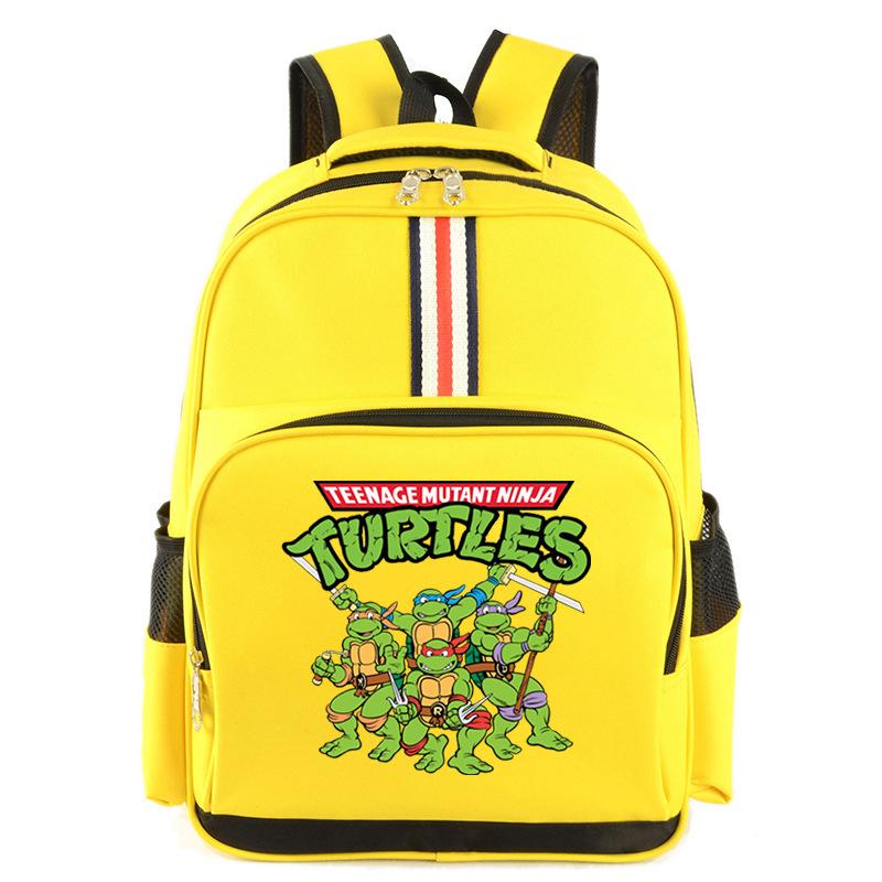 

Горячая распродажа Рюкзак с мультяшным принтом Черепашки-ниндзя для учеников начальной и средней школы, для активного отдыха на открытом воздухе, большой вместимости Average size