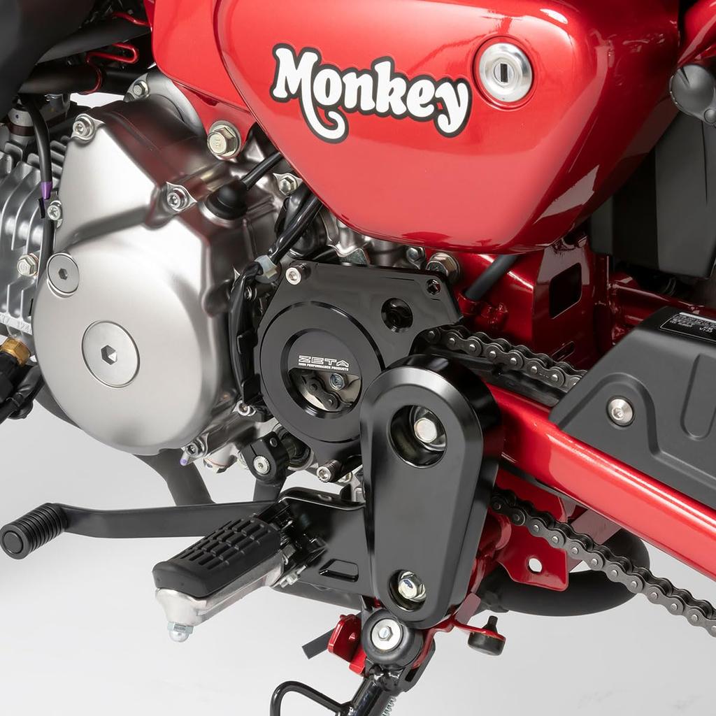 ZETA Racing CT125(JA55) '20-22,Monkey 125(JB02) '19-21,TRAIL125 '21-22 Drive Cover Black High Strength Aluminum Alloy