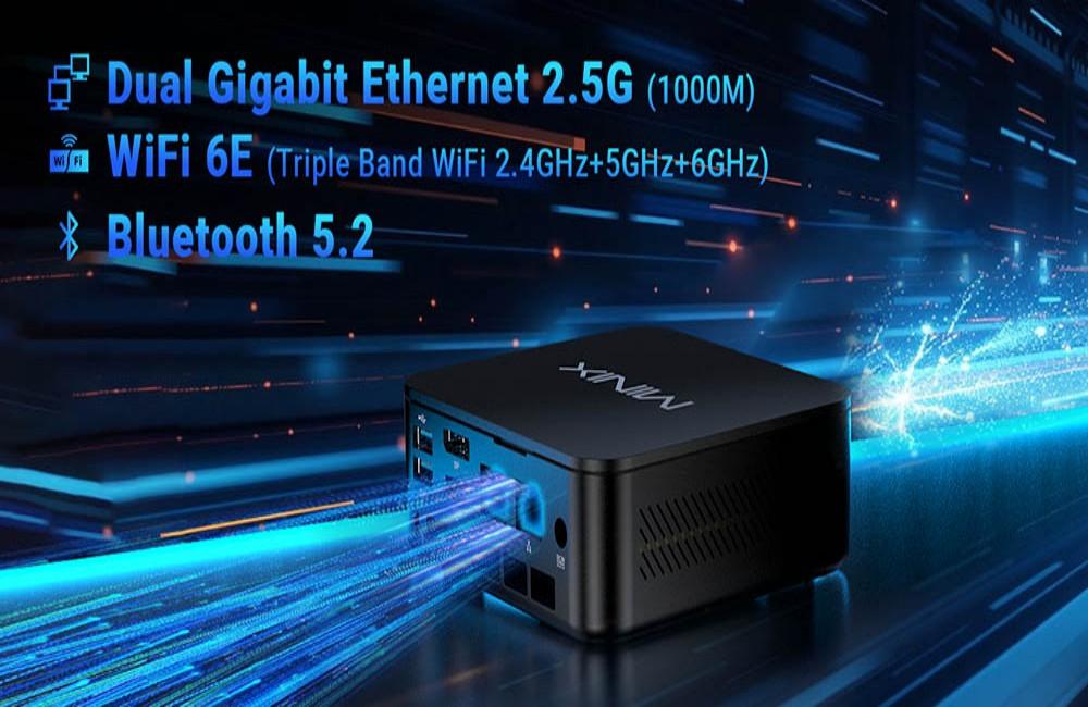 Refurbished:MINIX NGC NR660 Mini PC, AMD Ryzen 5 6600H Cores Max 4.5GHz, 16GB RAM 512GB SSD