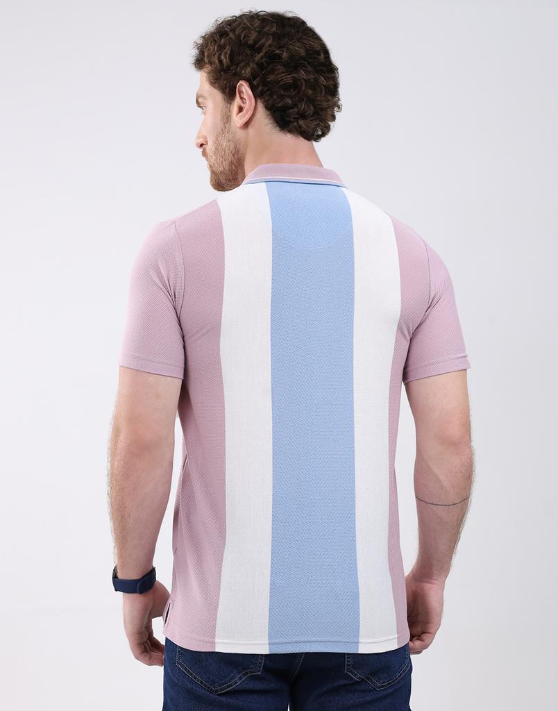 MONTE CARLO Men's Collar Neck Half Sleeve T-Shirt