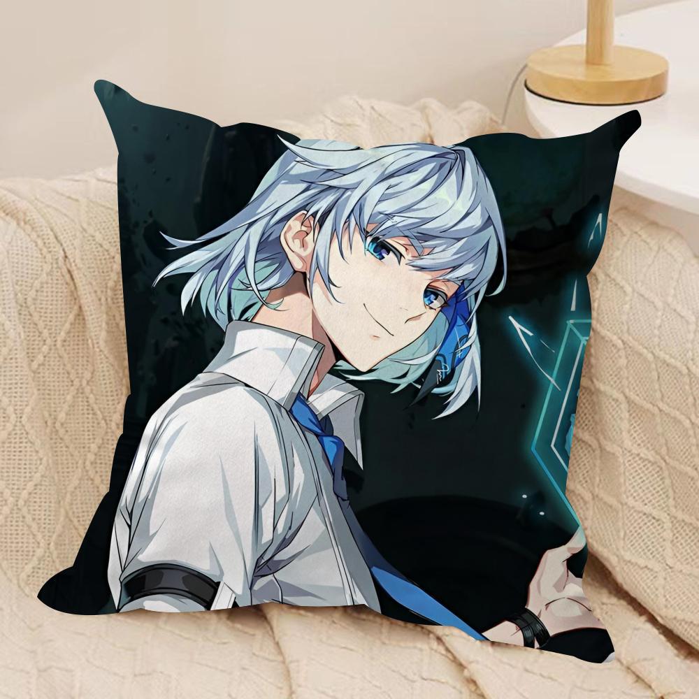 Cartoon TTower of God Cushion Cover Soft Plush Fabric DoubleSided Printed Sofa Cushion Cover for All Seasons Home Decor Gift