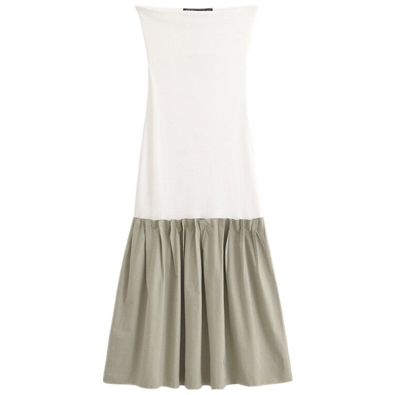 Fashion Style 2024 Summer New Women's Clothing Stylish Patchwork Midi Skirt Dress Short Skirt 0085007 063