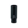 Kyoto Tool () Impact Wrench Socket, 12.7 Sq., Deep Thin Wall, BP4L-21T