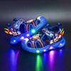 Ultraman Light-Up Boys' Summer Sports Sandals - Closed-Toe Glow Mesh Beach Shoes