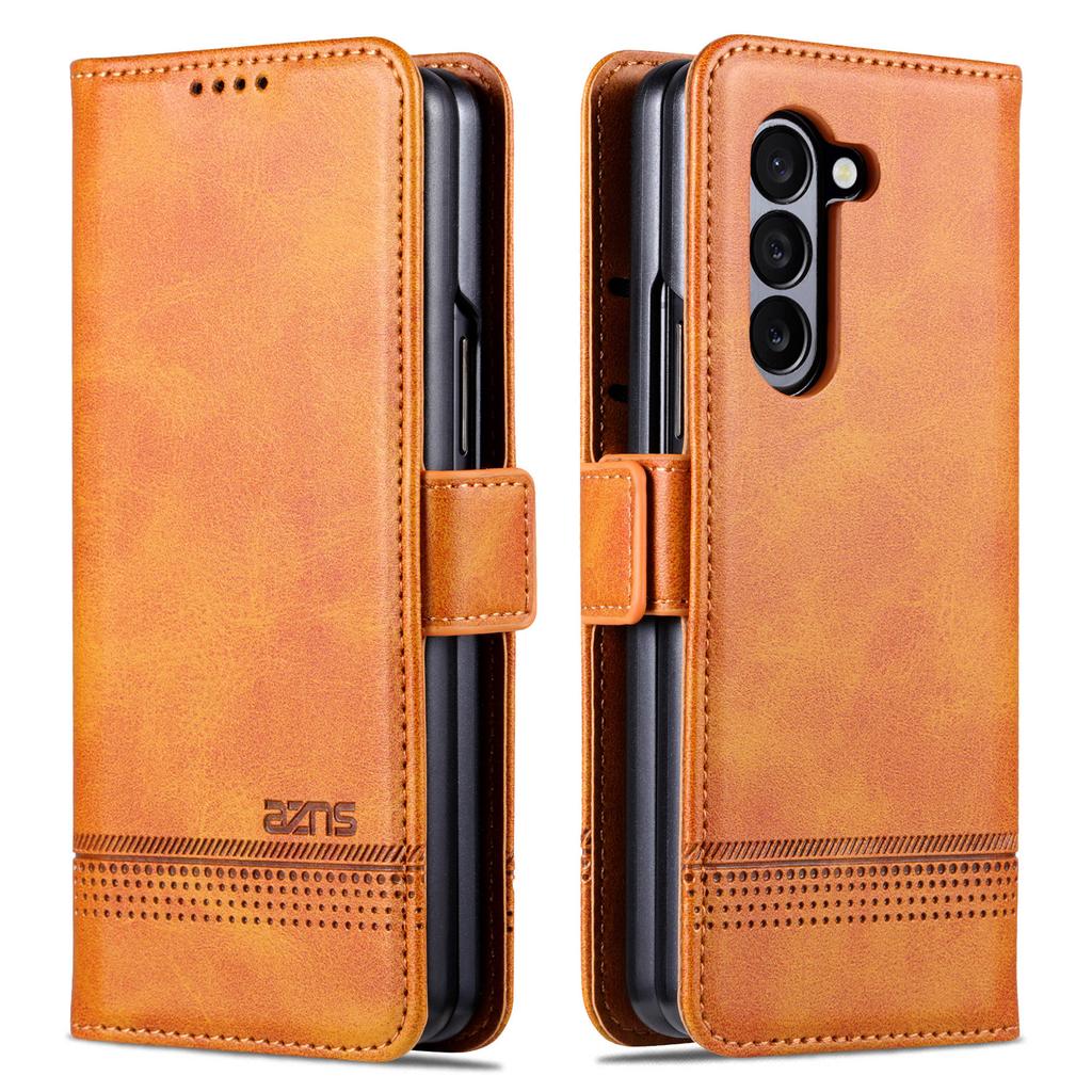 AZNS For Samsung Galaxy Z Fold6 5G Case Wallet PU Leather+PC Phone Cover