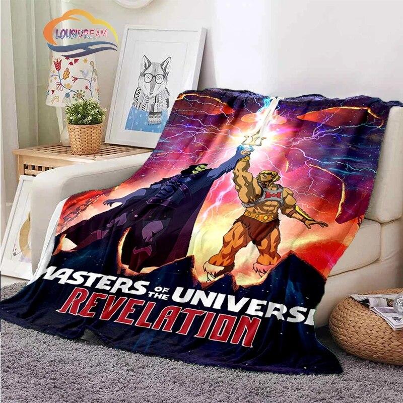 Fashion Cartoon Masters of the Universe Blanket3D Print He-Man Rectangle Blanket Flannel Blanket Wearable Blanket Sofa  Blanket