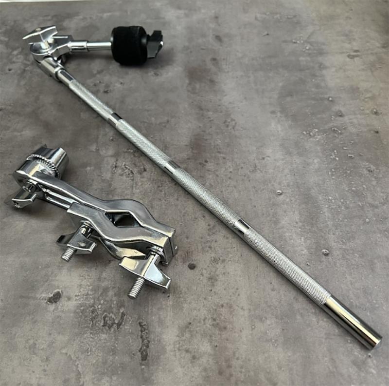 Drum Extension Clamp Metal Drum Clamp Holder Stand Drum Clamp Extension Clip Cymbal Drum Arm Stand Holder with Felt Pad