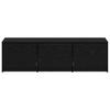 TV Stand with LED Lighting Black Oak 140 x 34 x 40 cm