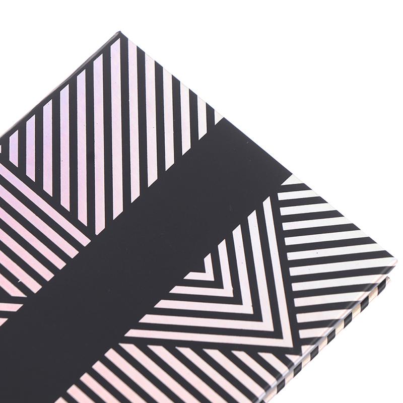 Pusta tacka magnetyczna do cieni do powiek, laserowa zmiana koloru z lustrem, pudełko do przechowywania kosmetyków