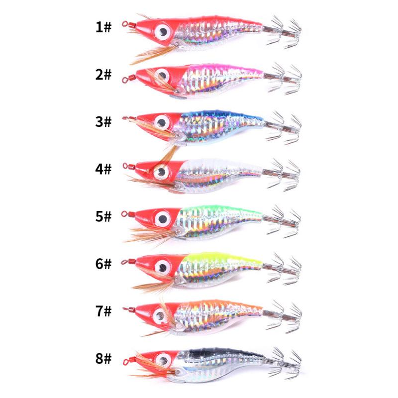 Luminous horizontal shrimp10cm9gBionic bait squid hook artificial lure for night fishing, specialized fishing tool