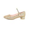 Girls Shoes Children High Heel Glitter Crystal Sandals Fashion Buckle Kids Princess Dance Shoe Student Performance Leather Shoes