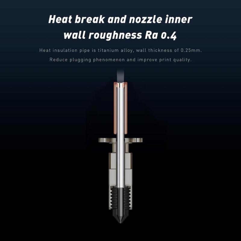 24 V 48 W Verbessertes Rapid Heat V6 Hotend Bimetall Heatbreak Keramik-Heizkerne Flow für 1,75 mm Filament 3D-Drucker