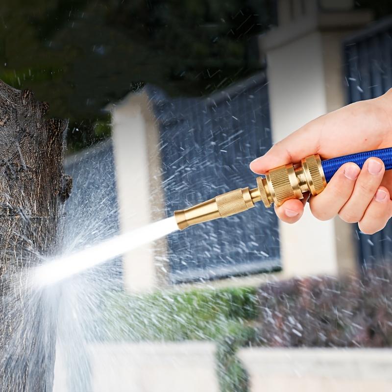 High Pressure Garden Water Gun Adjustable Fan Spray Metal Nozzle for Car Washing & Plant Watering Durable Multi-Purpose Sprayer