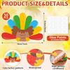 50Pcs Thanksgiving Turkey Cutouts Thanksgiving Turkey Bulletin Board Photo Cutout Fall Bulletin Board Decor Autumn Harvest DIY Craft Art School Home