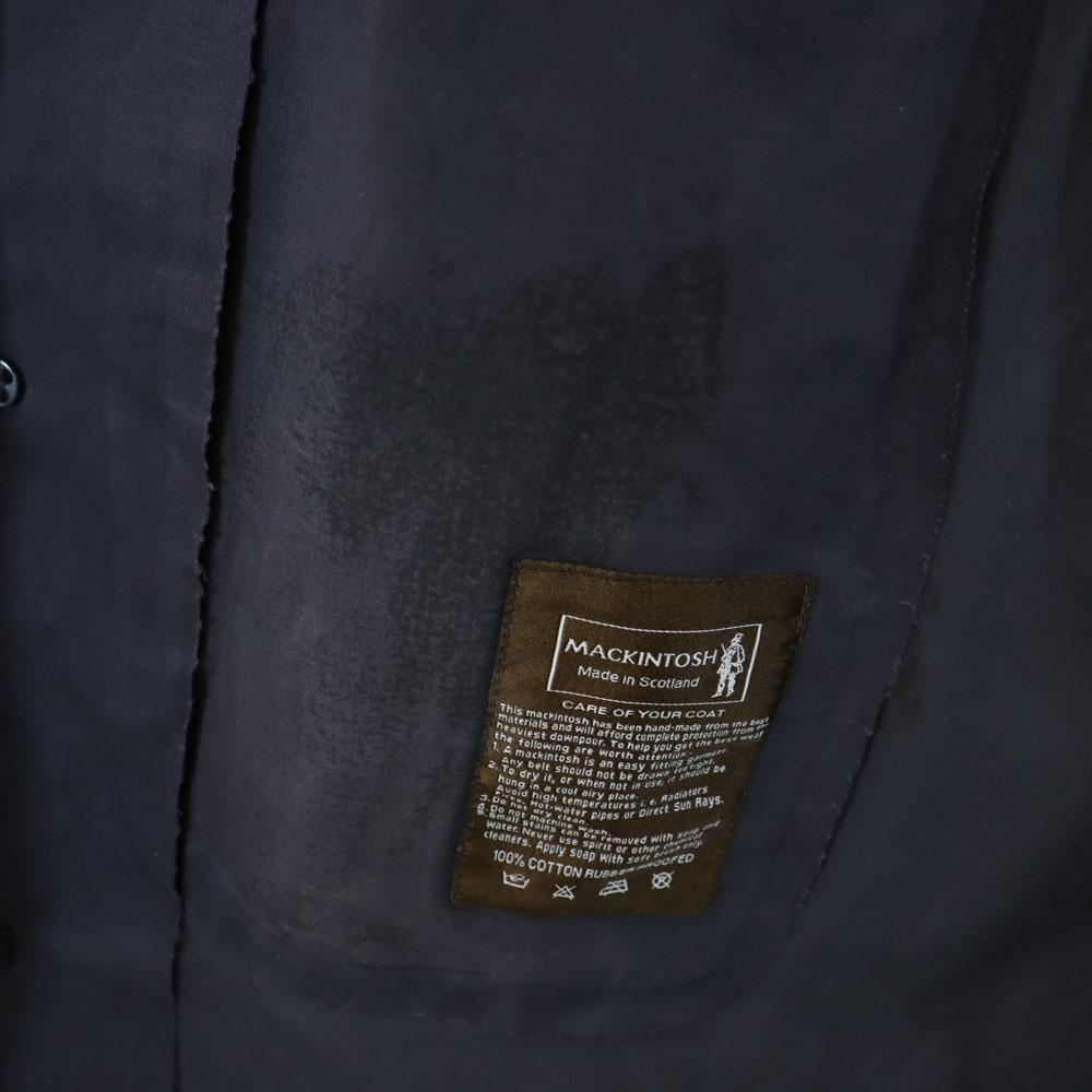 Mackintosh Made in Scotland Stainless collar coat 38 Charcoal Navy Men's Used