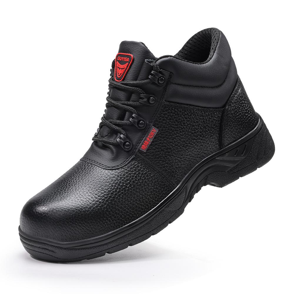 10KV Insulated Electrical Shoes For Men Winter High Top Leather Safety Boots Acid Alkali Resistant Durable Work Shoes 45