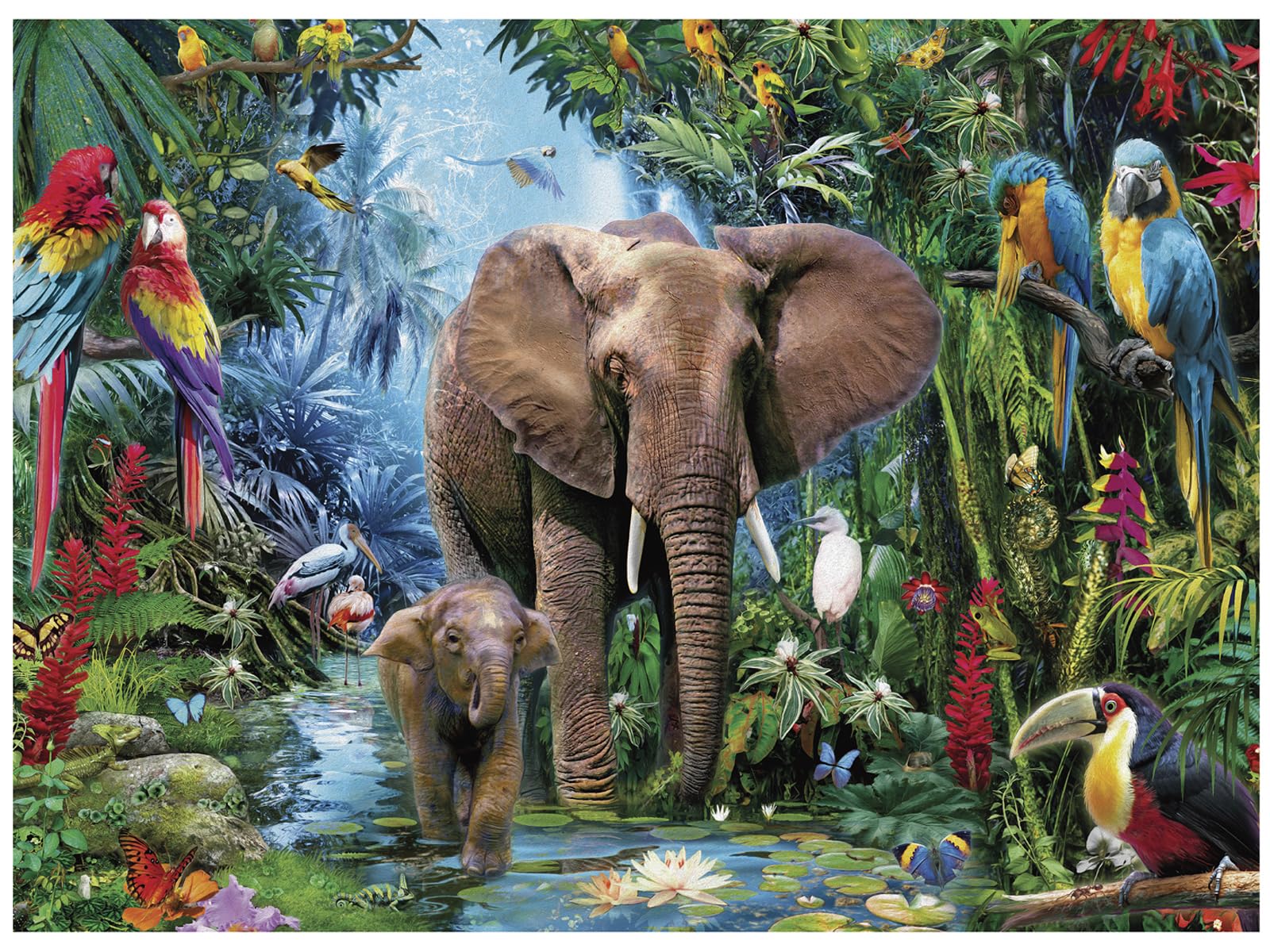

CHengQiSM 1000-Piece Jigsaw Puzzle, Small Pieces, Animal Crossing, Animals, Kids & Adults, Interior Decor, Gift (52 x 38 cm)