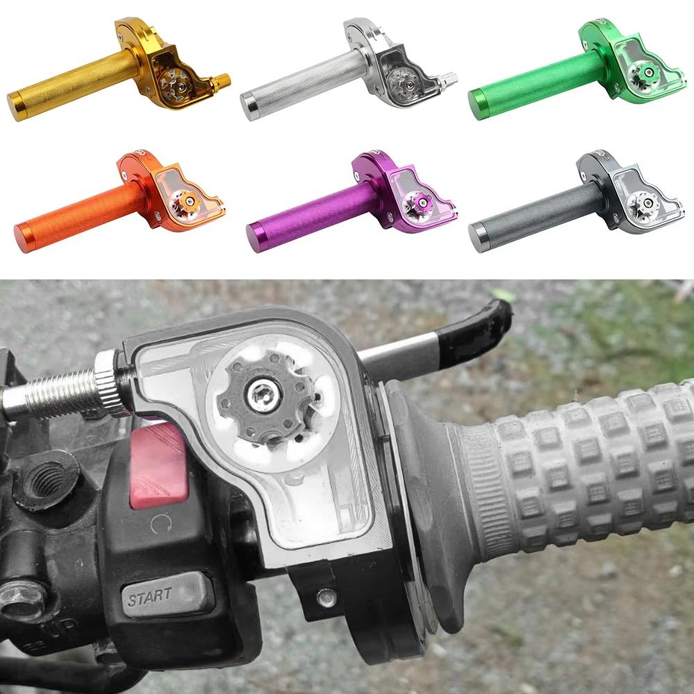 22mm Universal Motorcycle Adjustable Handlebars Moped Scooter Bike CNC Throttle Twist Grips For Moped Scooter Bike M10*1.5