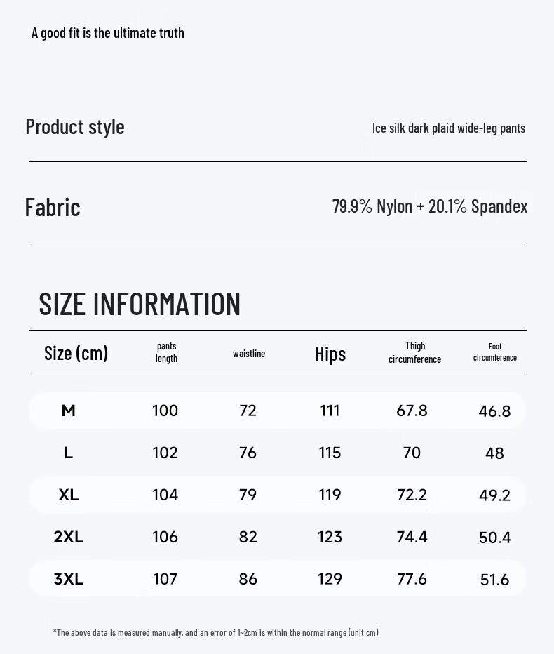 GENIOLAMODE Men's Ice Silk Wide-Leg Casual Pants