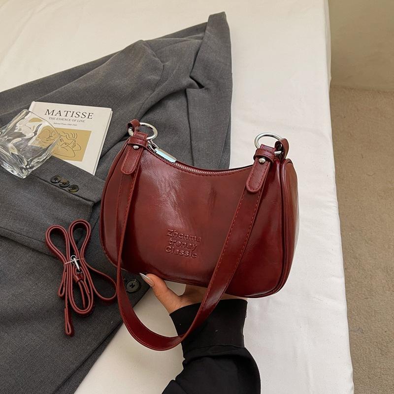 

Retro fashion armpit bag 2025 autumn new simple foreign style pillow bag Korean version high value single shoulder messenger bag