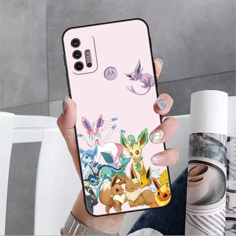 Pokemon-Anime Phone Case For Motorola G30 One Fusion Plus G9 Play G8 Power Lite G60 G50 E6s Edge 20 Pro Shockproof Cover Lunda