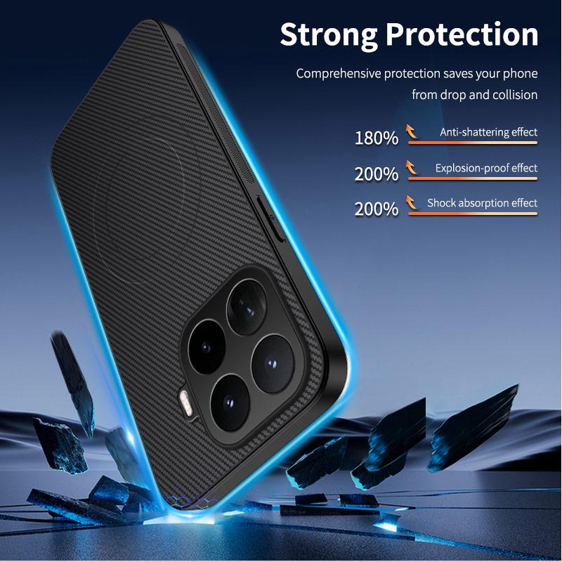 For Xiaomi Mi 17T Pro Case Soft Silicone Carbon Fiber Magnetic Protective Back Cover Case For Xiaomi Mi 17 15T 14T Pro Shell