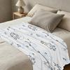 Lightweight Flannel Throw Blanket - Cute Cat Print, Soft & Cozy, Perfect for Home Napping, Room Decor, Christmas & Halloween