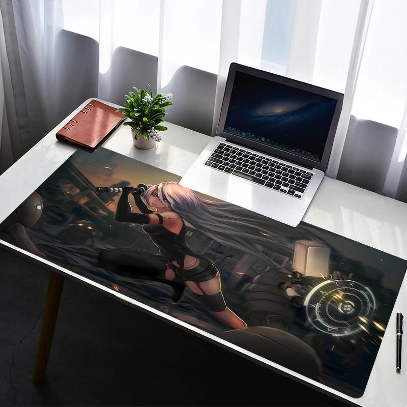 Mouse Pad Desk Protector Mouse Cartoon Anime Rubber Mat Gaming Mousepad A2 Nier Automata Keyboard Mats Gamer Kawaii Cute Deskma