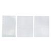 10 Sheets Punched Pocket Photo Pockets for Ring Binder Albums Clear Punched Pockets File Sheet Protector Binder Sleeve