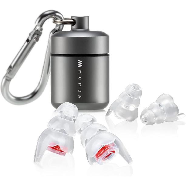 Mumba Musicians Ear Plugs, Upgraded High Fidelity Ear Plugs in Samller Size, 25dB Concert Earplugs Reduce Noise for All Frequency, High Decibel Ear