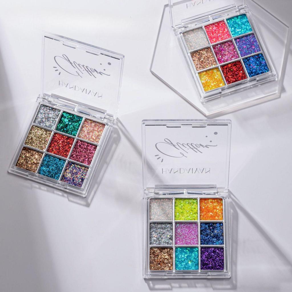 Shimmer Eyeshadow Glitter Body Face Art Loose Sequins Diamond Jewels Rhinestones Makeup Pallet Waterproof Party Festival