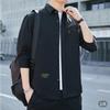 Fashionable Brand Thin Shirt Summer Trendy 7-quarter Sleeve Men's New Style Business Casual Work Versatile Jacket Youth Trend