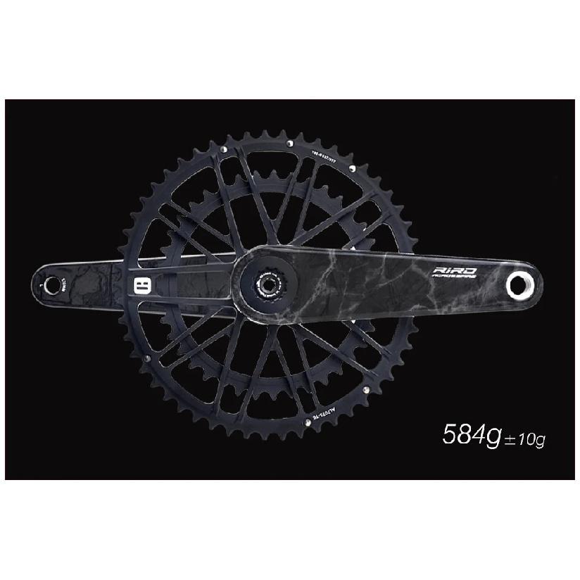 RIRO Carbon Fiber Road Crankset 29MM 50-34/52-36/53-39T Compatible with 11/12 Speed Shimano Direct Mount /110/130BCD Chainrings