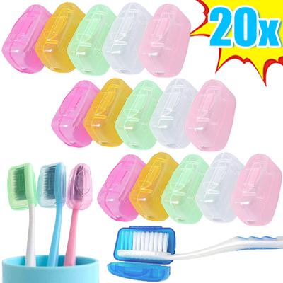 5/20pcs Toothbrush Cover Travel Portable Plastic Toothbrushes Head Protector Case Caps Bathroom Accessories Dustproof Organizer