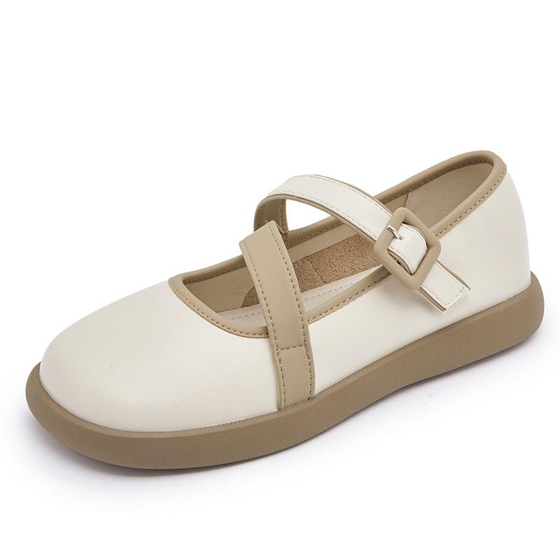 

Туфли Мэри Джейн из маленькой кожи женские 2025 лето новые лоферы на платформе маленький ароматный стиль слово с универсальным круглым носком одинарные туфли женские 35