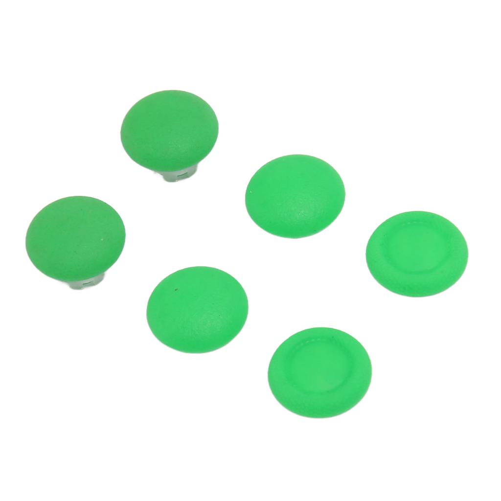 3D Joystick Button Cover 6 In 1 Prevent Slip Replacement Thumb Grips for PS5 Elite Controller Green