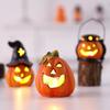 Ceramic Pumpkins Night Light Hollowed Pumpkins Lamp Halloween Decoration For Indoor and Outdoor Party Tabletop Display