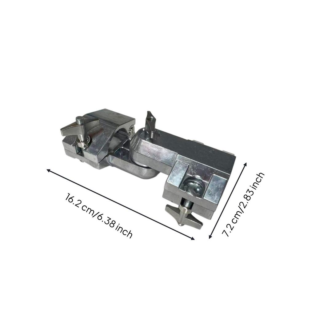 Drum Rack Clamp with Hinged Sides Adjustable for Stage Rig, Drummers