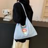 Original Denim Bag, Old and Large-capacity Shoulder Oblique Span Bag 2025 New Literary and Artistic Dual-purpose Schoolbag Trendy Girl