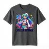 Stella Voyage Anime Space Girl With Star Print TShirt Unisex Unisex Casual Cotton Tee Short Sleeve Unisexga Cosmic Unisex Tops
