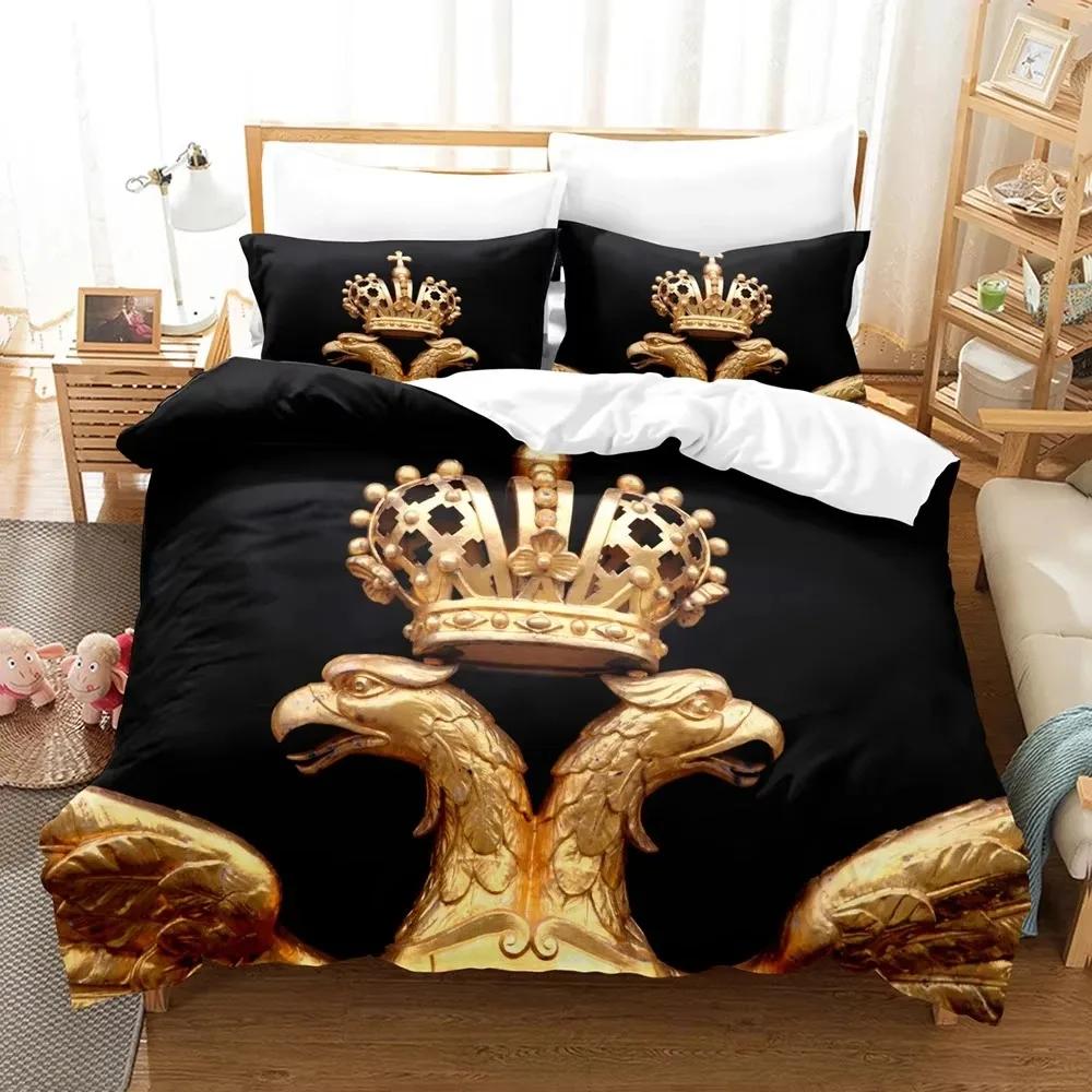 New 3D Print Russian Flag Comfortable Duvet Quilt Cover Pillowcase Bedding Set Children Bedroom Decoration Home Textile