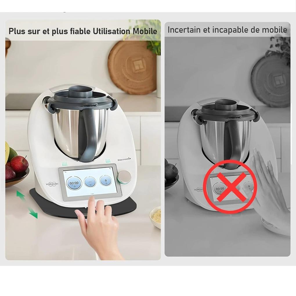 2025 Nová kluzná deska pro Thermomix TM6 TM5 Kluzáky Bez námahy pohybující Akrylová válečková deska