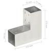 Vidaxl Łącznik Do Słupków W Kształcie L, Galwanizowany Metal, 71X71 Mm